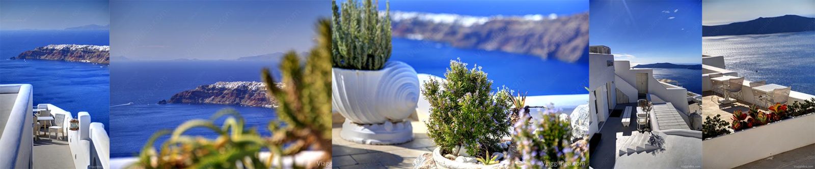 Scorci di Imerovigli con vista su Oia